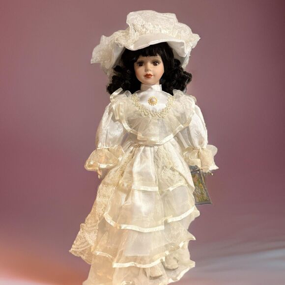 Cathay Collection Porcelain Doll – Brenda – 18 Inches with Original Tag - Picture 1 of 7
